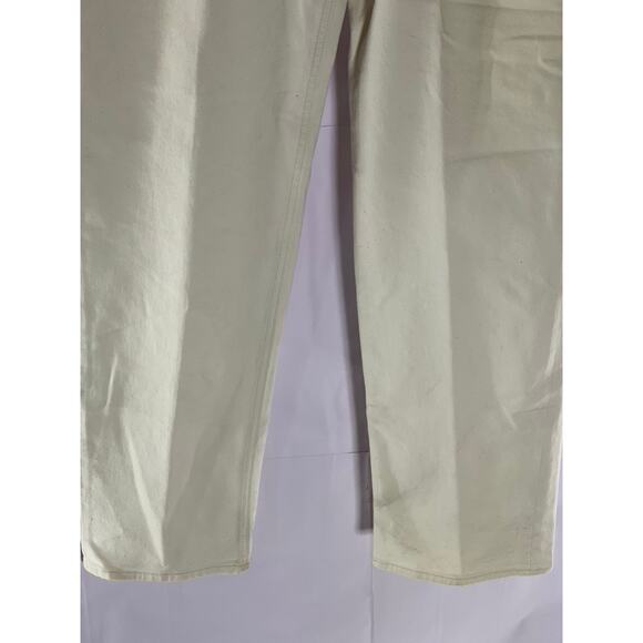 BANANA REPUBLIC Women's Beige Relaxed-Fit Straight-Leg Five Pocket Jean SZ 32X32 - Picture 5 of 12